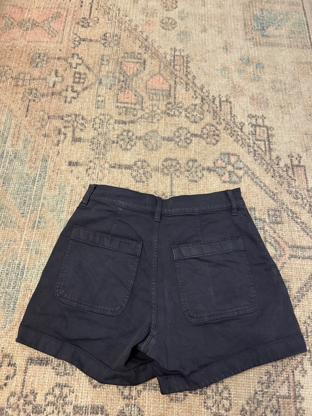 Madewell High-Rise Sailor Short in Navy Blue - Picture 4 of 7